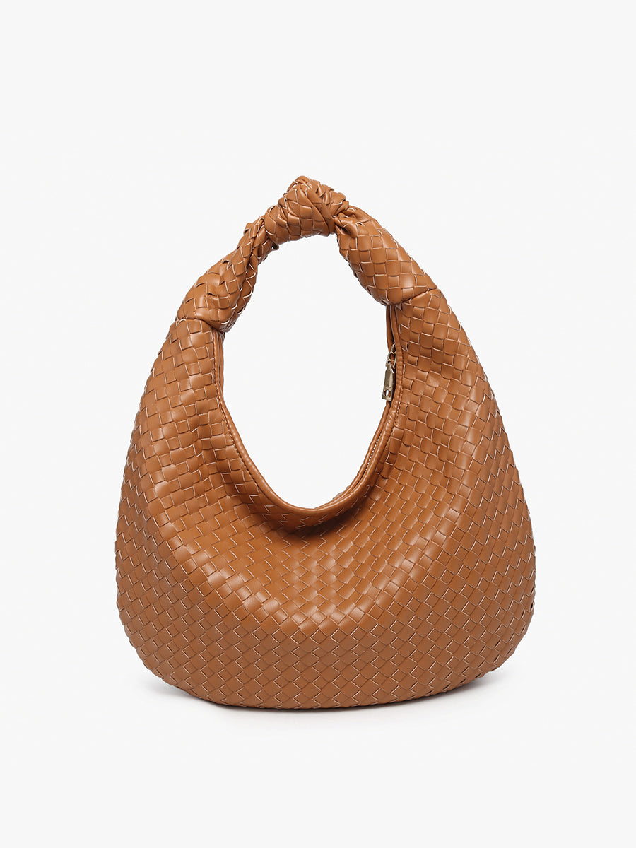 Valentina Vegan Woven Hobo - Jen & Co. vegan handbag