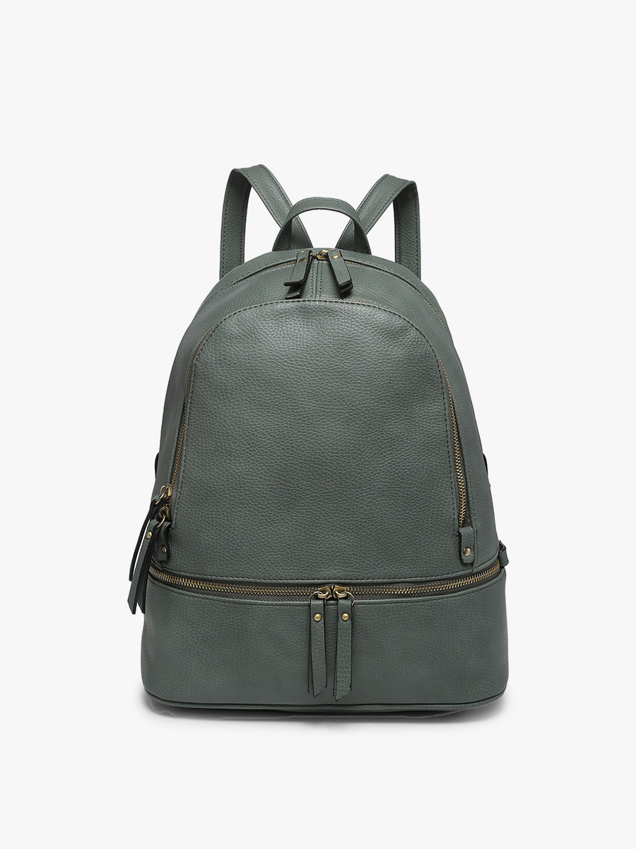 Blake Vegan Backpack in Slate - Jen & Co. vegan handbag