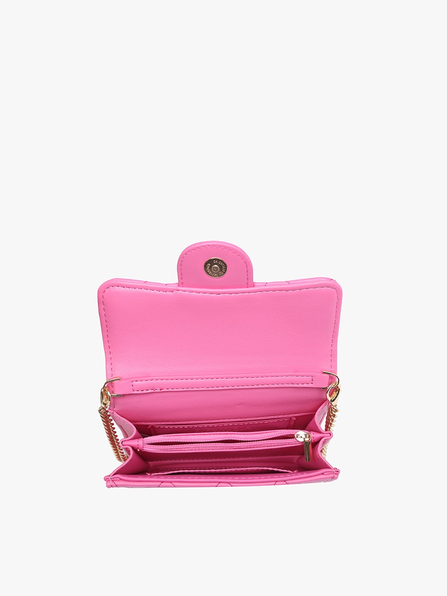 Everette Vegan Quilted Clutch/Crossbody - Jen & Co. vegan handbag