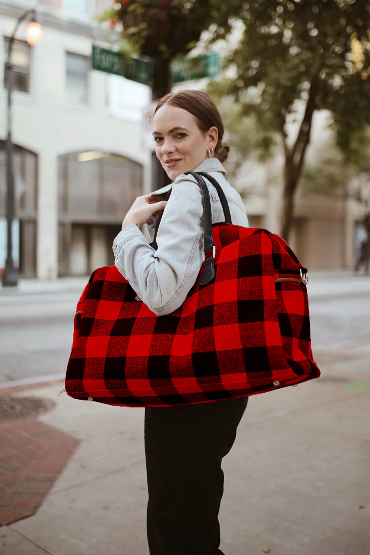 Florence Vegan Weekender - Jen & Co. vegan handbag