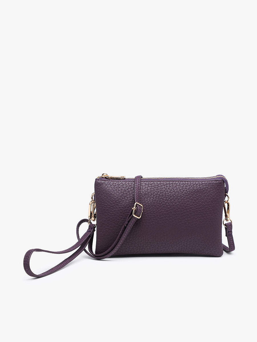 Riley Vegan Crossbody Fig Purple - Jen & Co. vegan handbag
