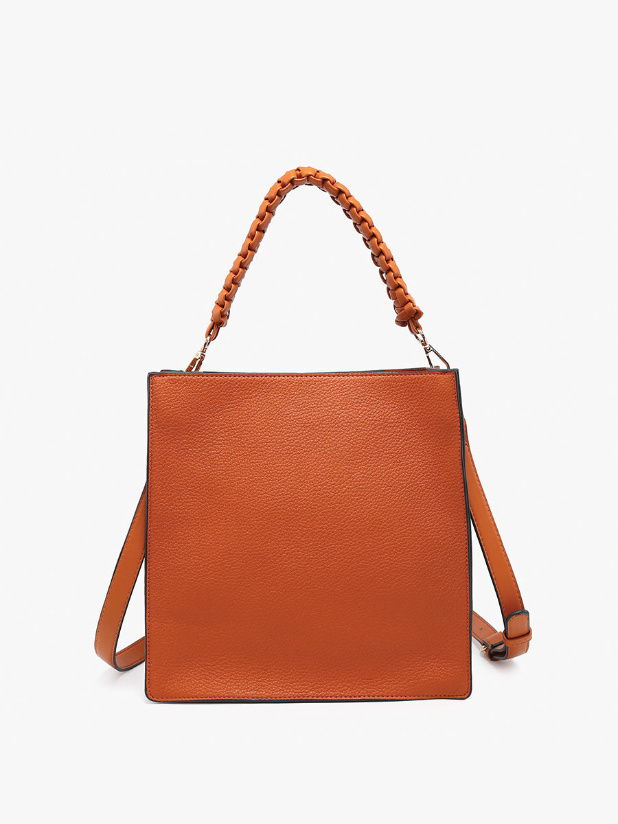 Esme Vegan Whipstitch Tote - Jen & Co. vegan handbag