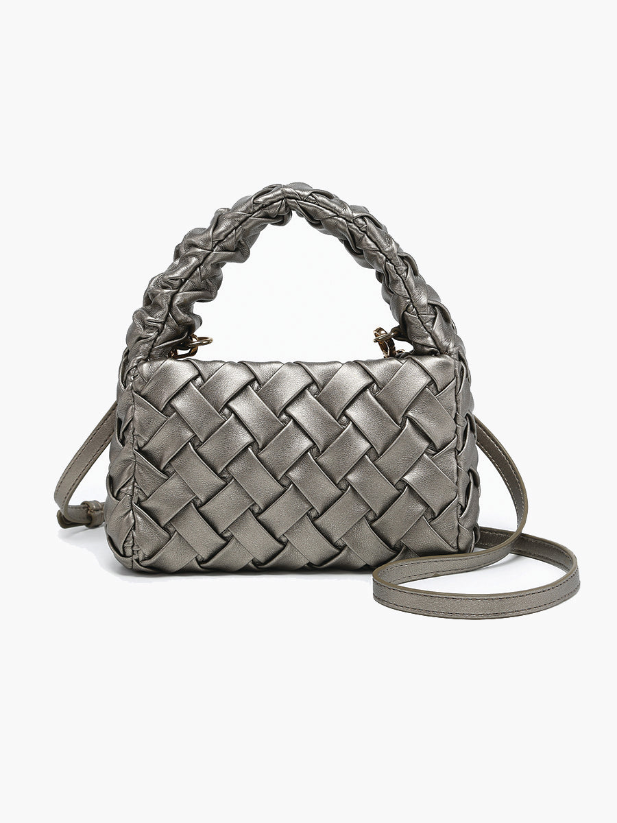Moxie Faux Woven Mini Crossbody