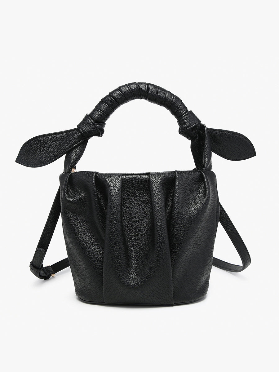 Lacey Vegan Pleated Bucket Bag – Jen & Co.