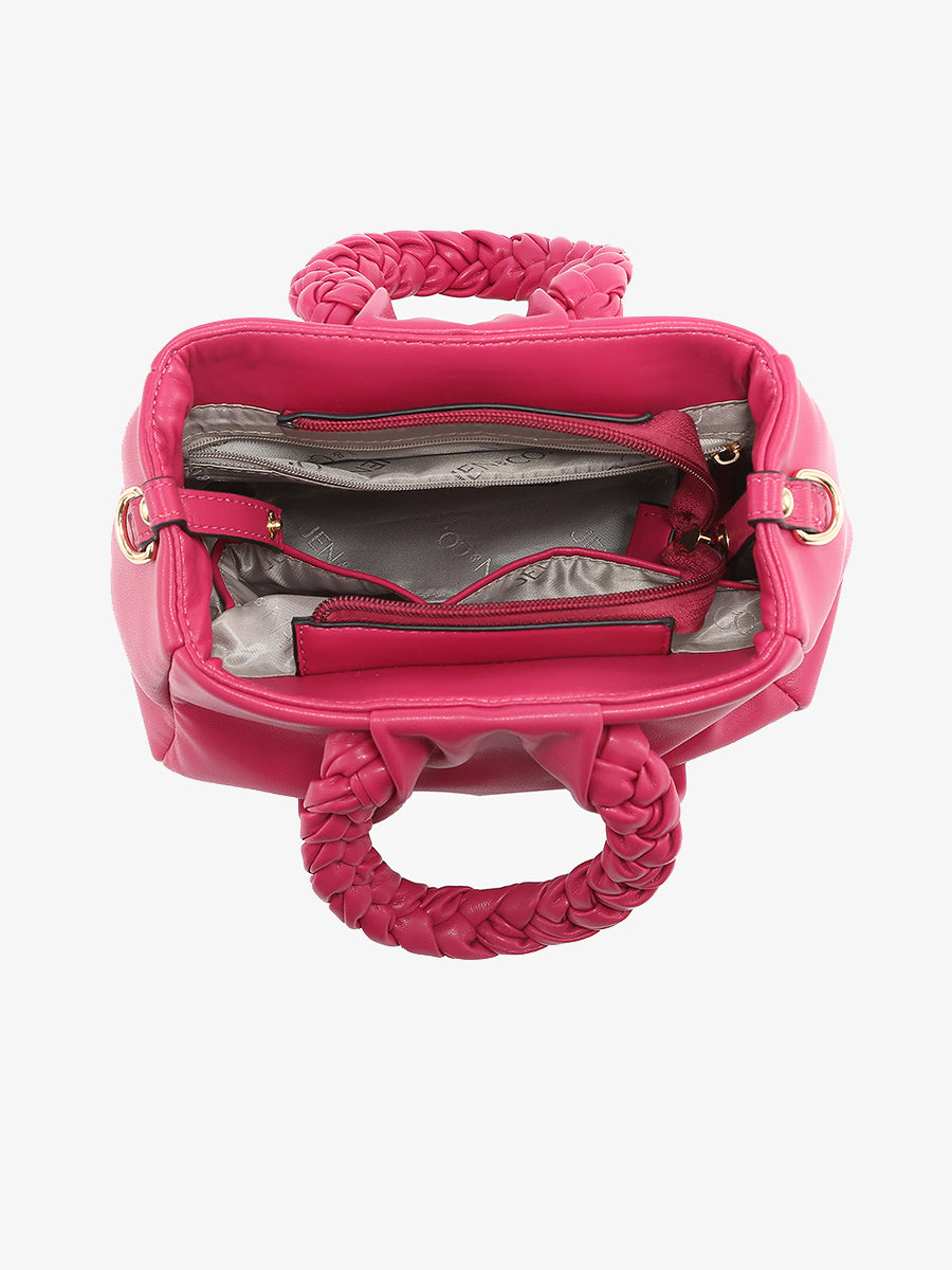 Candace Vegan Satchel - Jen & Co. vegan handbag