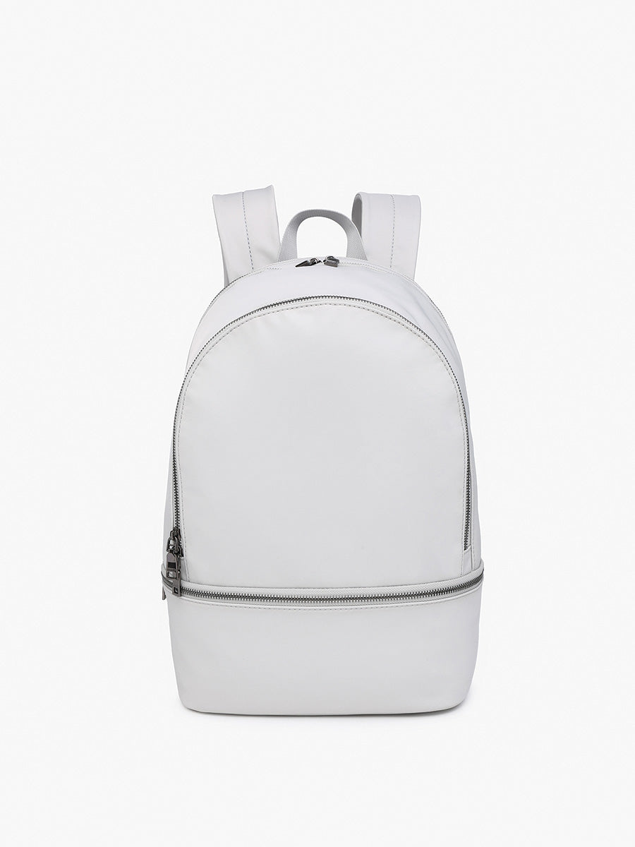 Frances Nylon Backpack Lt. Grey - Jen & Co. vegan handbag