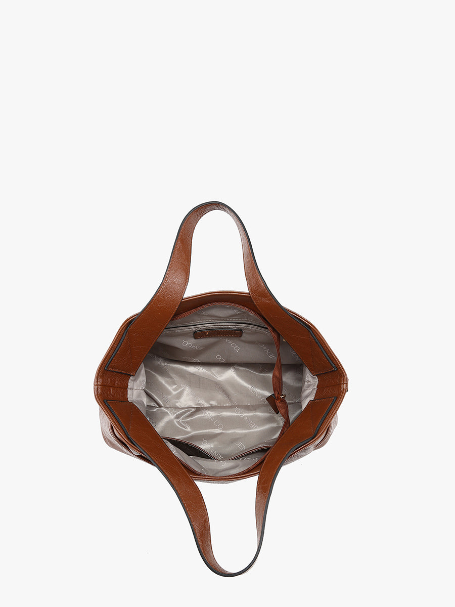 Isabella Vegan Satchel - Jen & Co. vegan handbag