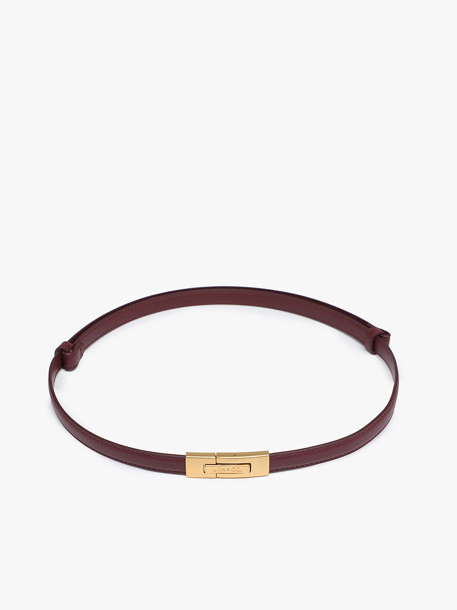 Vegan Leather Adjustable Belt