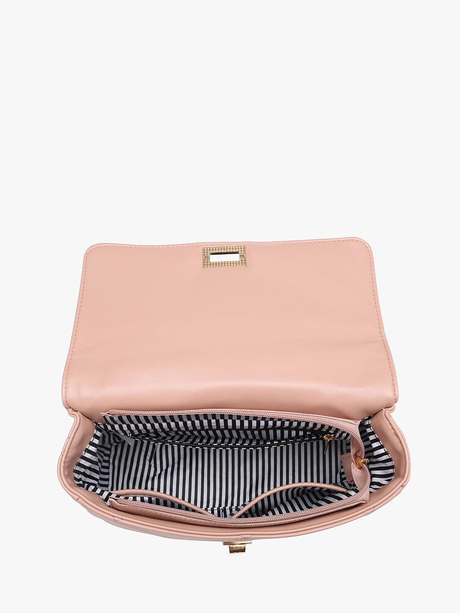 Harp Vegan Twist Lock Crossbody - Jen & Co. vegan handbag