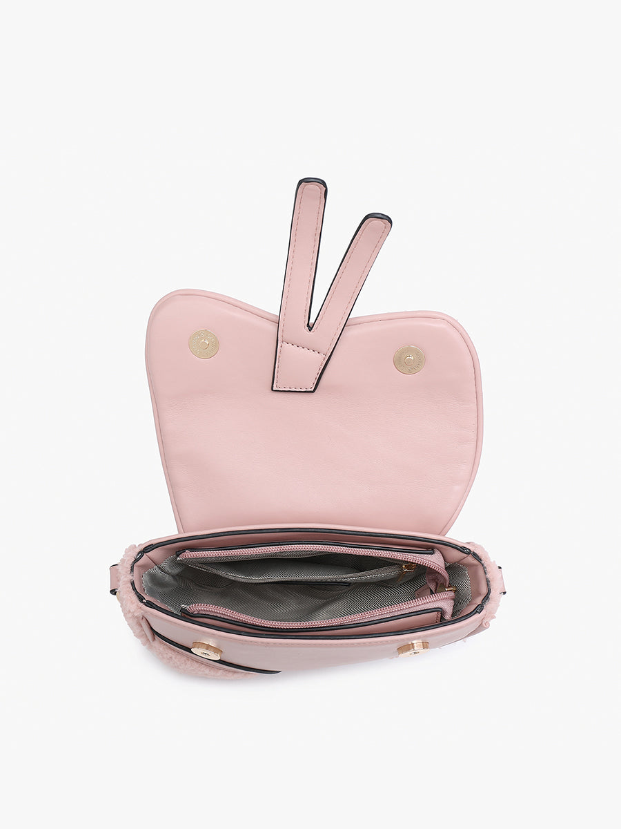 Kori Vegan Sherpa Crossbody - Jen & Co. vegan handbag