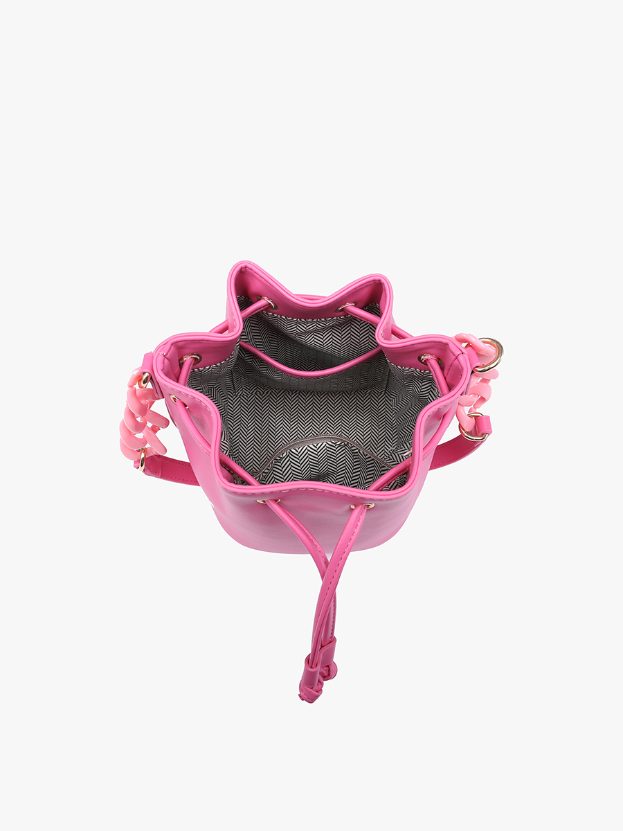 Cordelia Vegan Drawstring Bucket Bag - Jen & Co. vegan handbag