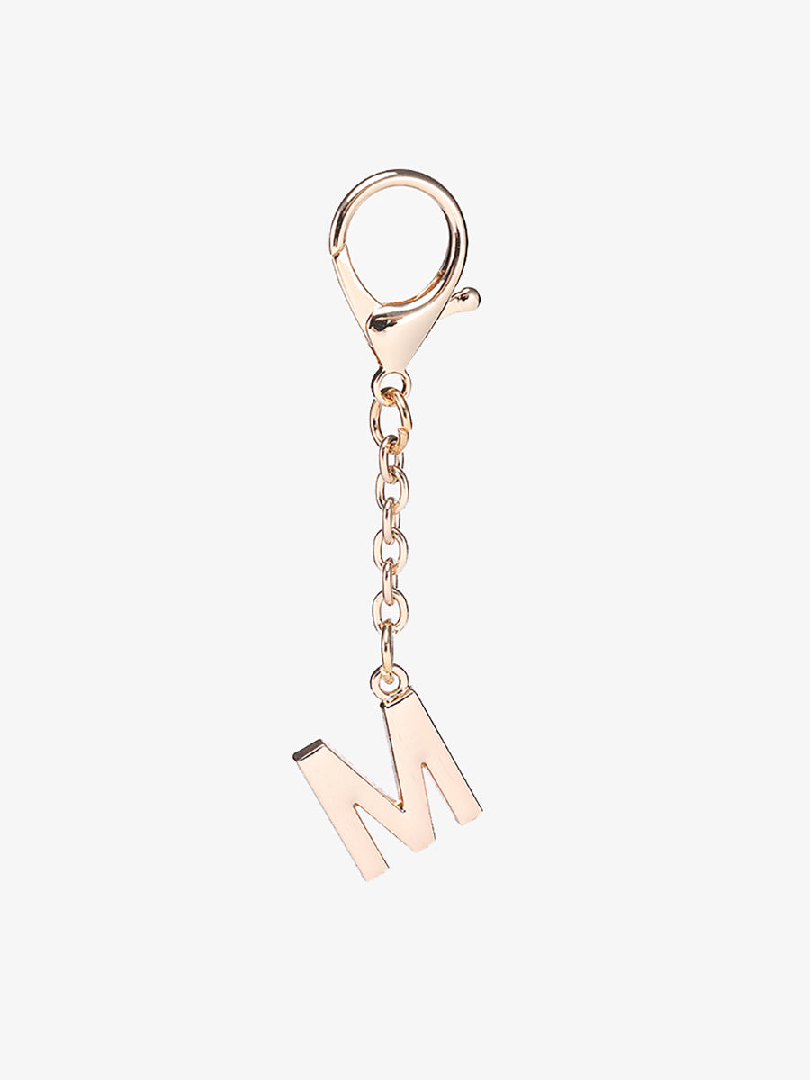 Letter Bag Charm Metal M - Jen & Co. vegan handbag