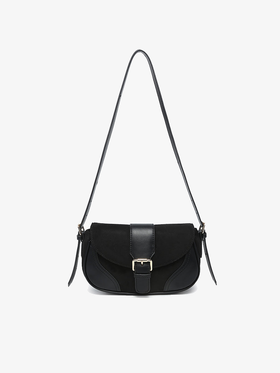Duffy Vegan Suede Shoulder Bag – Jen & Co.