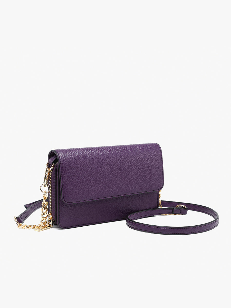 Lauryn Vegan Push-Lock Crossbody - Jen & Co. vegan handbag
