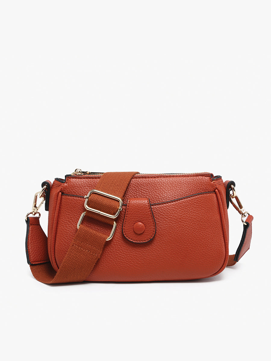 Kallie Vegan Snap Front Crossbody – Jen & Co.