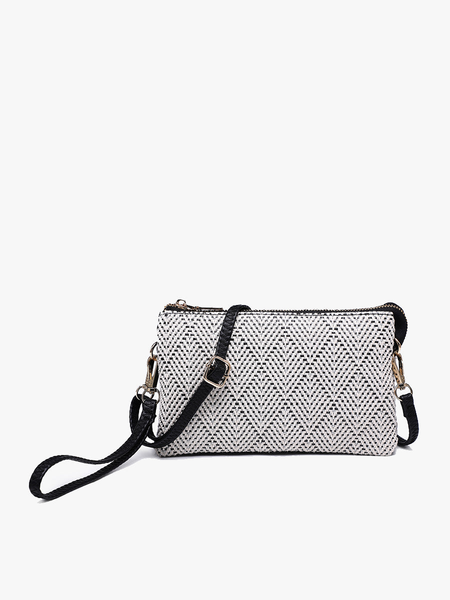 Riley Arrowhead Crossbody Glitter-Black - Jen & Co. vegan handbag