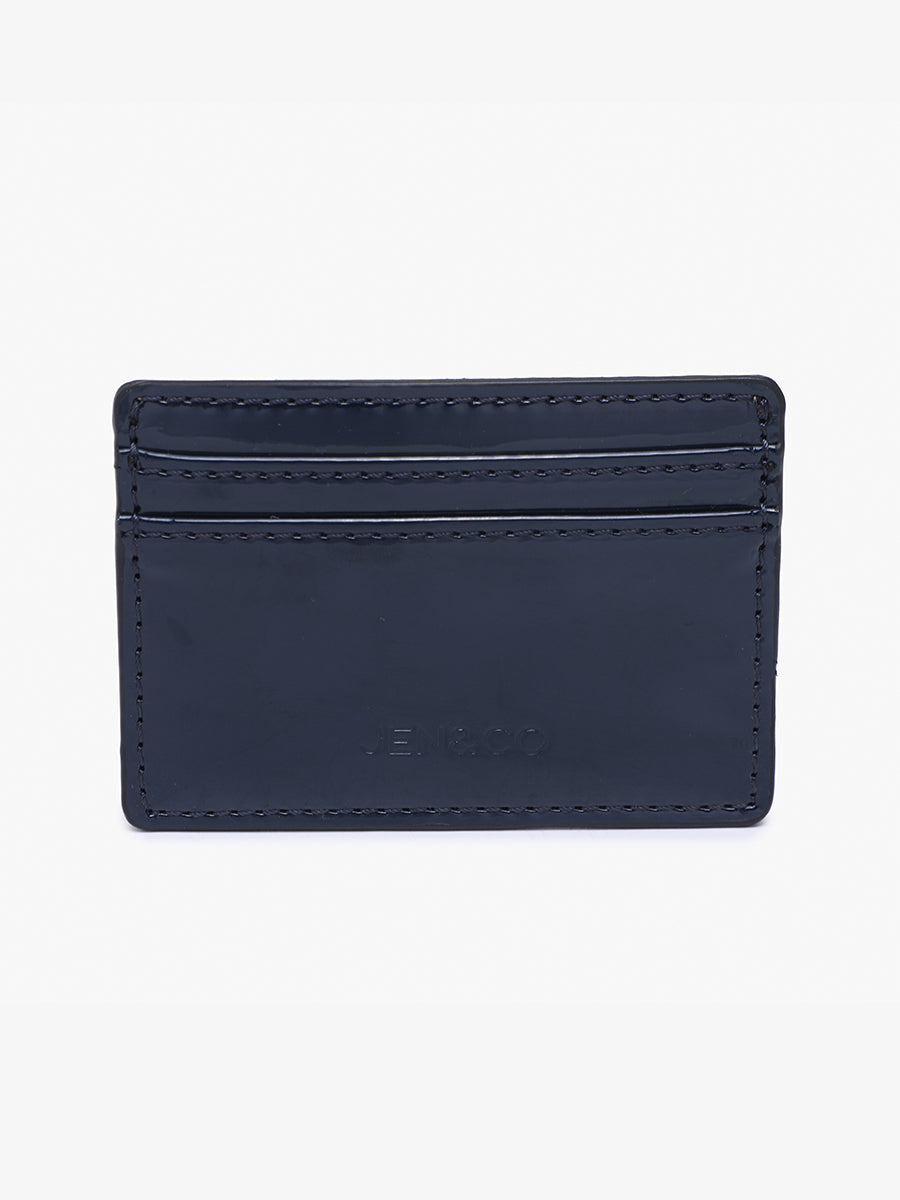 Charlee Vegan Small Wallet Navy - Jen & Co. vegan handbag