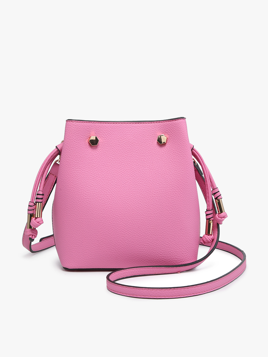 Rain Vegan Bucket Bag Bubblegum - Jen & Co. vegan handbag