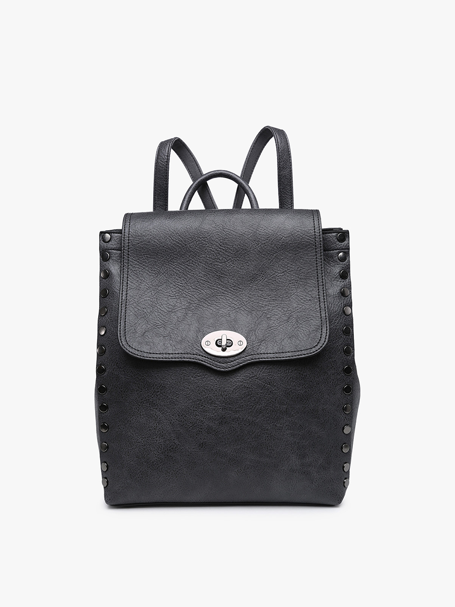 Bex Distressed Backpack: Vintage-Inspired Style Greige