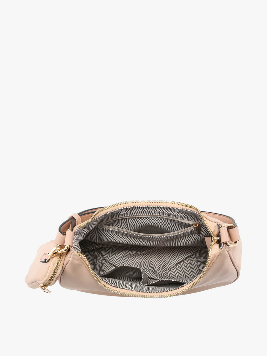 Jada Vegan Nylon Shoulder Bag - Jen & Co. vegan handbag