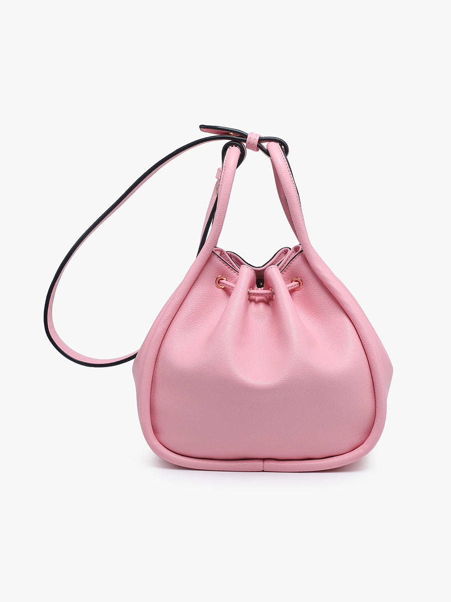 Sophie Vegan Drawstring Bucket Bag - Jen & Co. vegan handbag