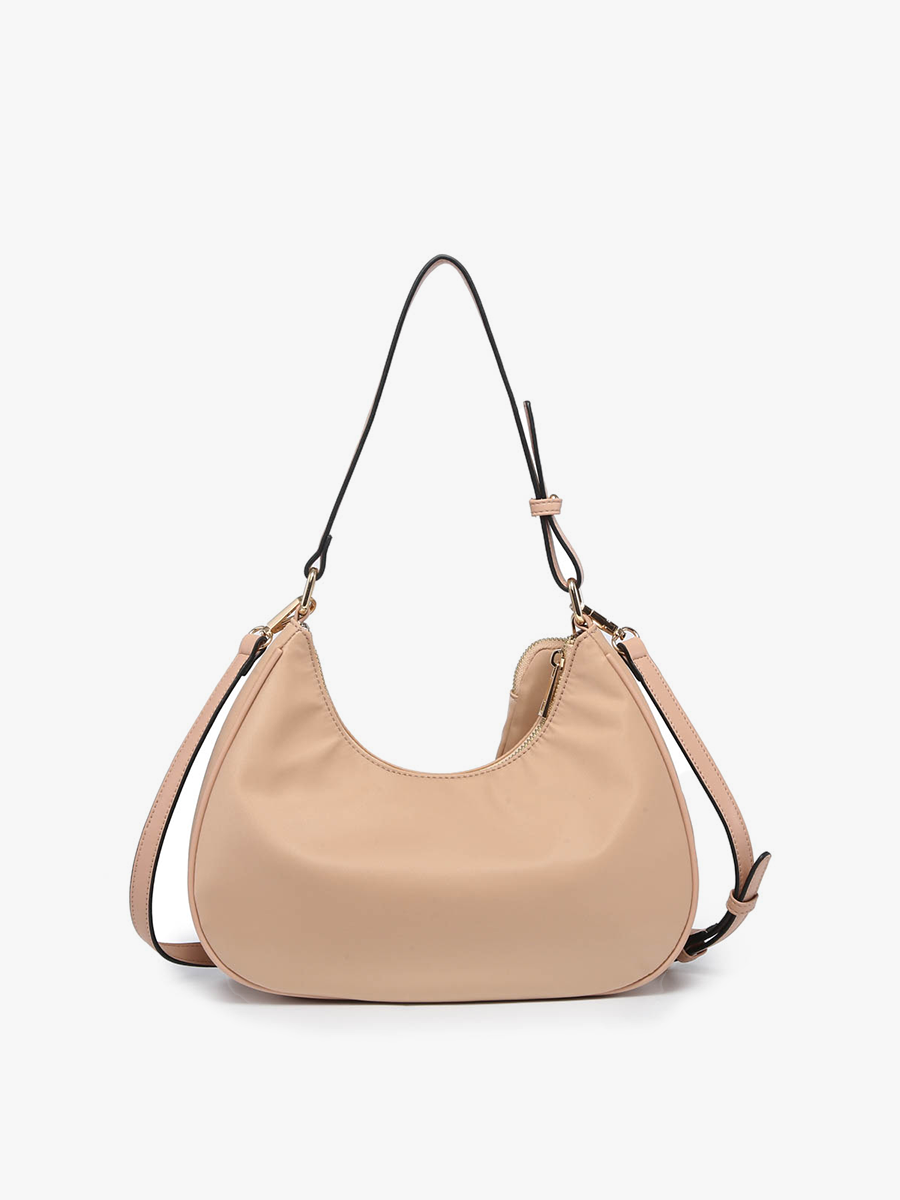 Jada Vegan Nylon Shoulder Bag - Jen & Co. vegan handbag