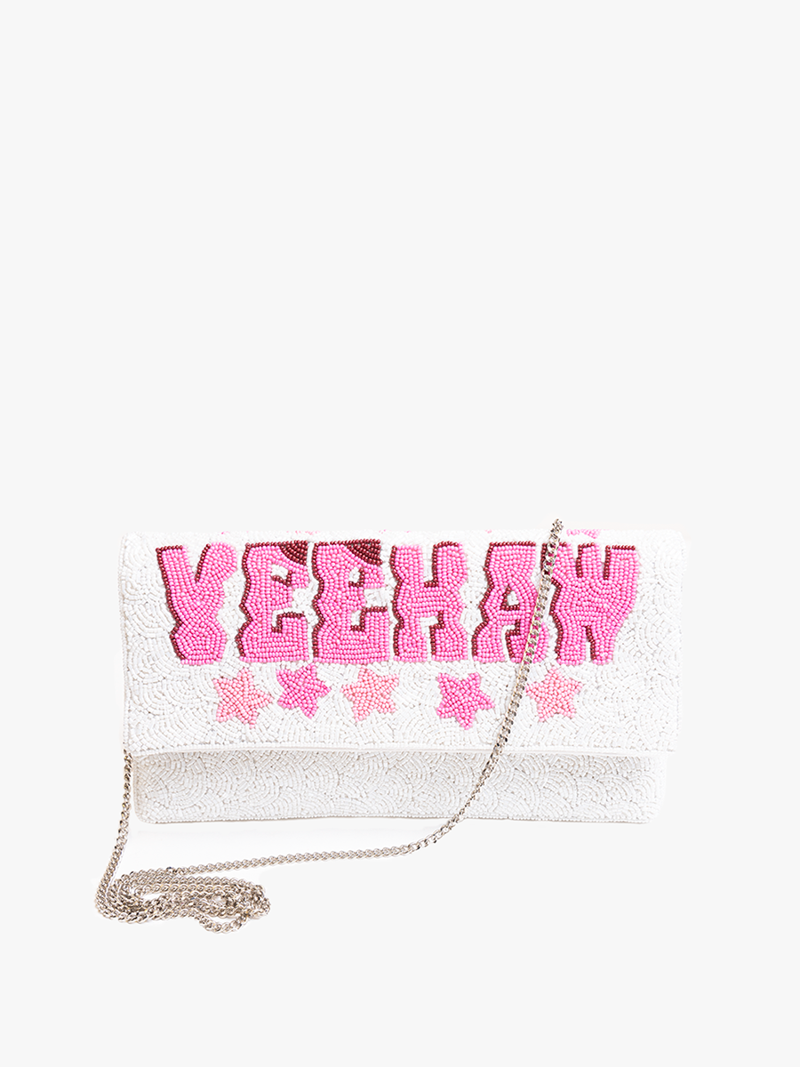 Dolly Beaded Clutch