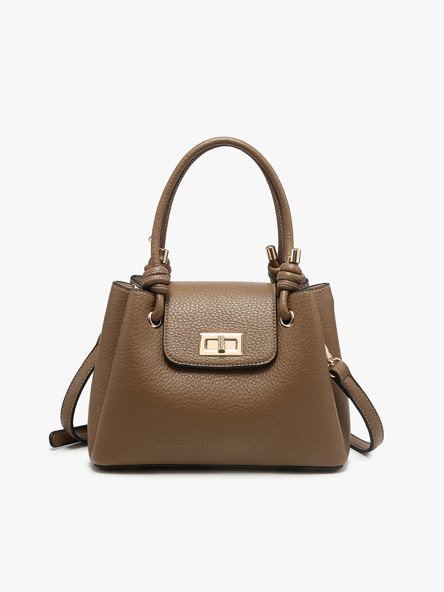 Zoey Vegan Triple Compartment Satchel