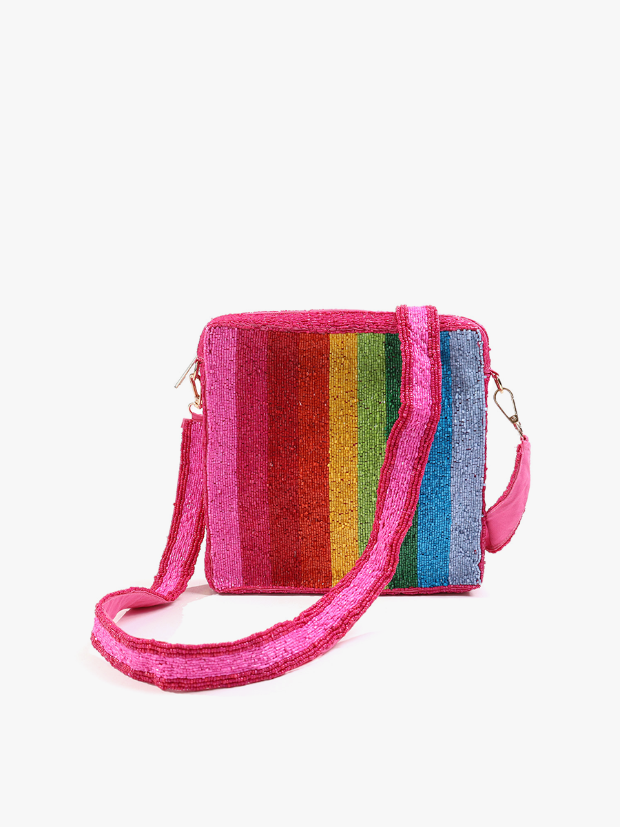 Palmer Crossbody Rainbow - Jen & Co. vegan handbag