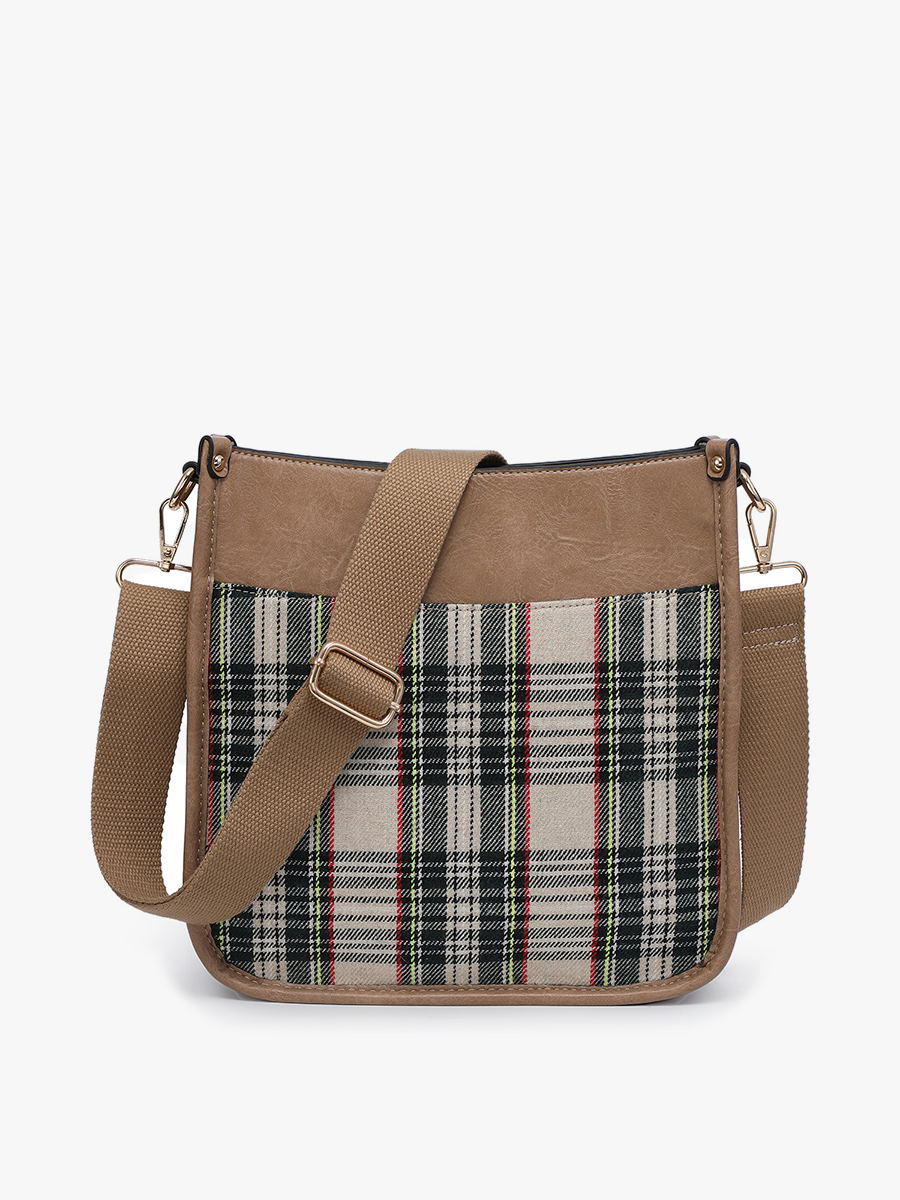 Posie Vegan Plaid Crossbody