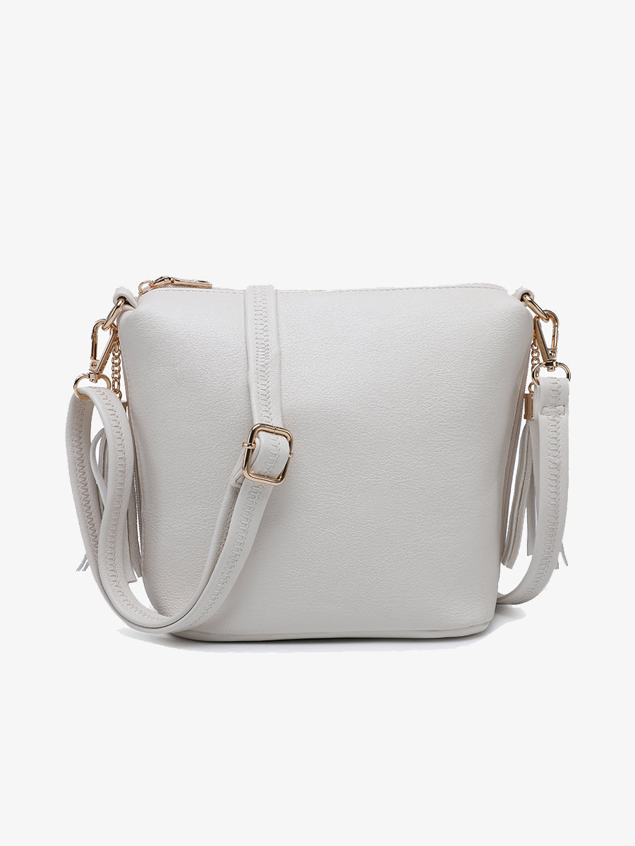 Dylan Vegan Crossbody in Cotton - Jen & Co. vegan handbag