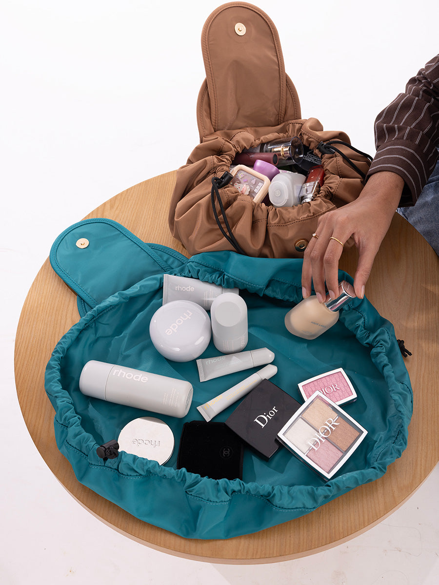 Amina Vegan Cosmetic Bag - Jen & Co. vegan handbag