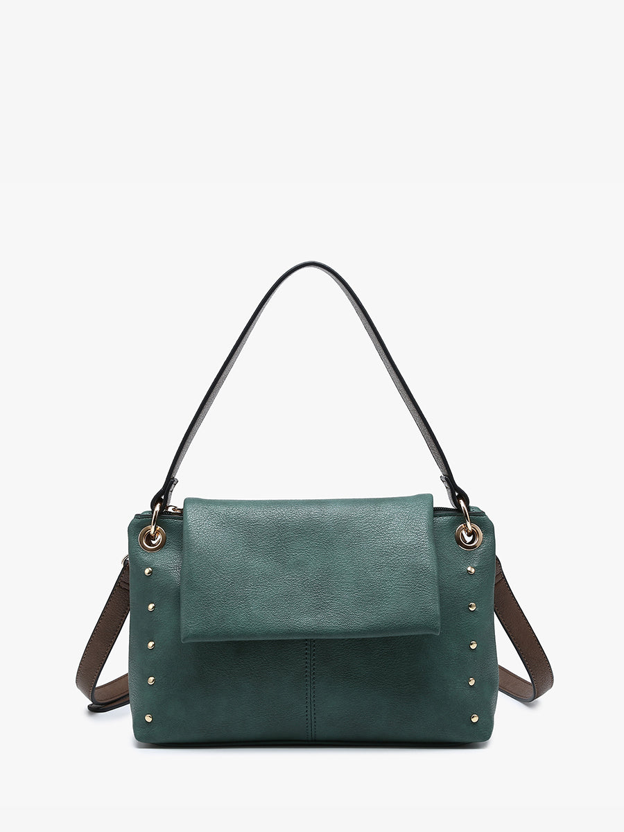 Juliana Vegan Crossbody/Shoulder Bag Dark Teal - Jen & Co. vegan handbag