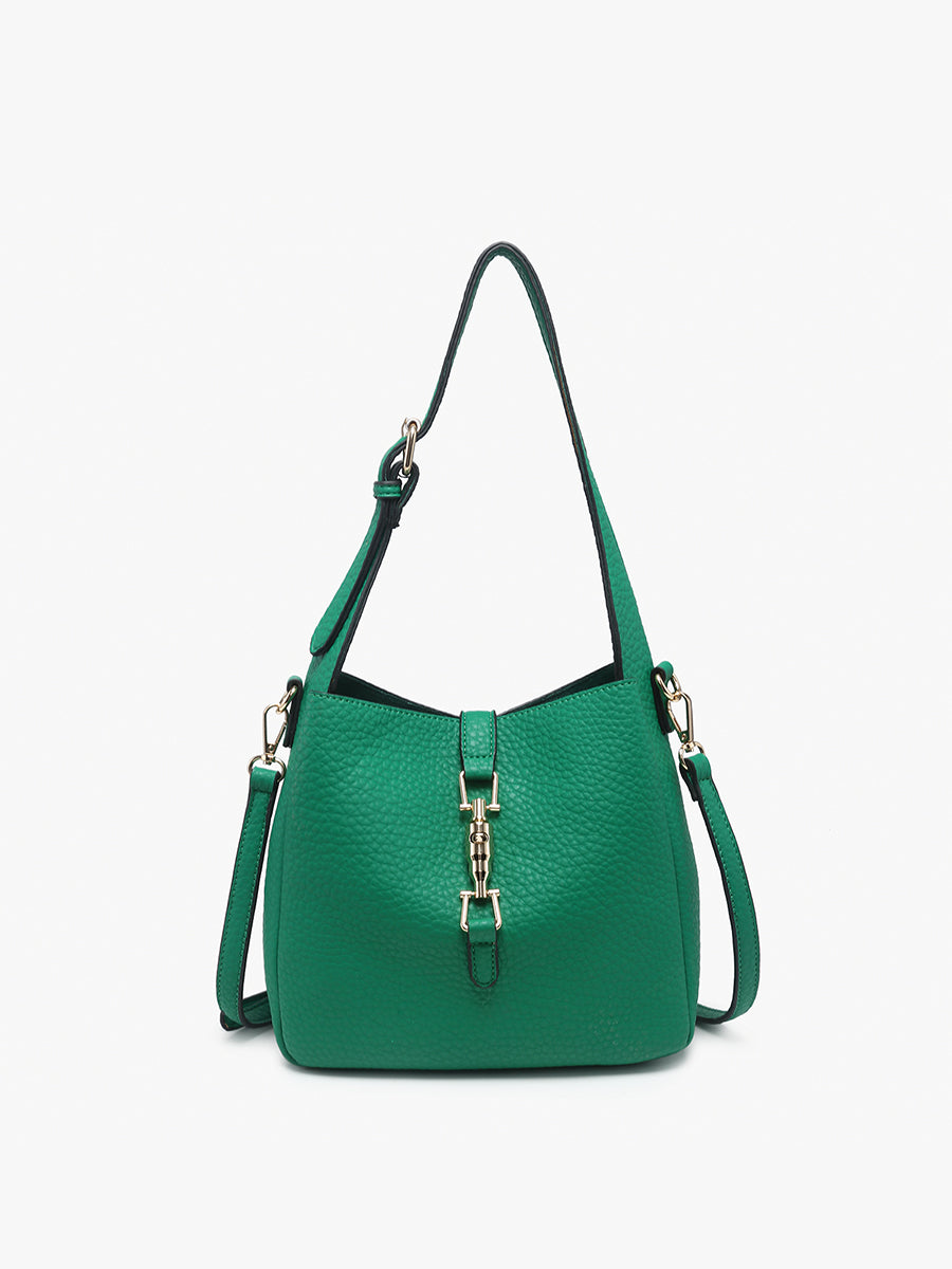 Agnes Vegan Press-Lock Satchel