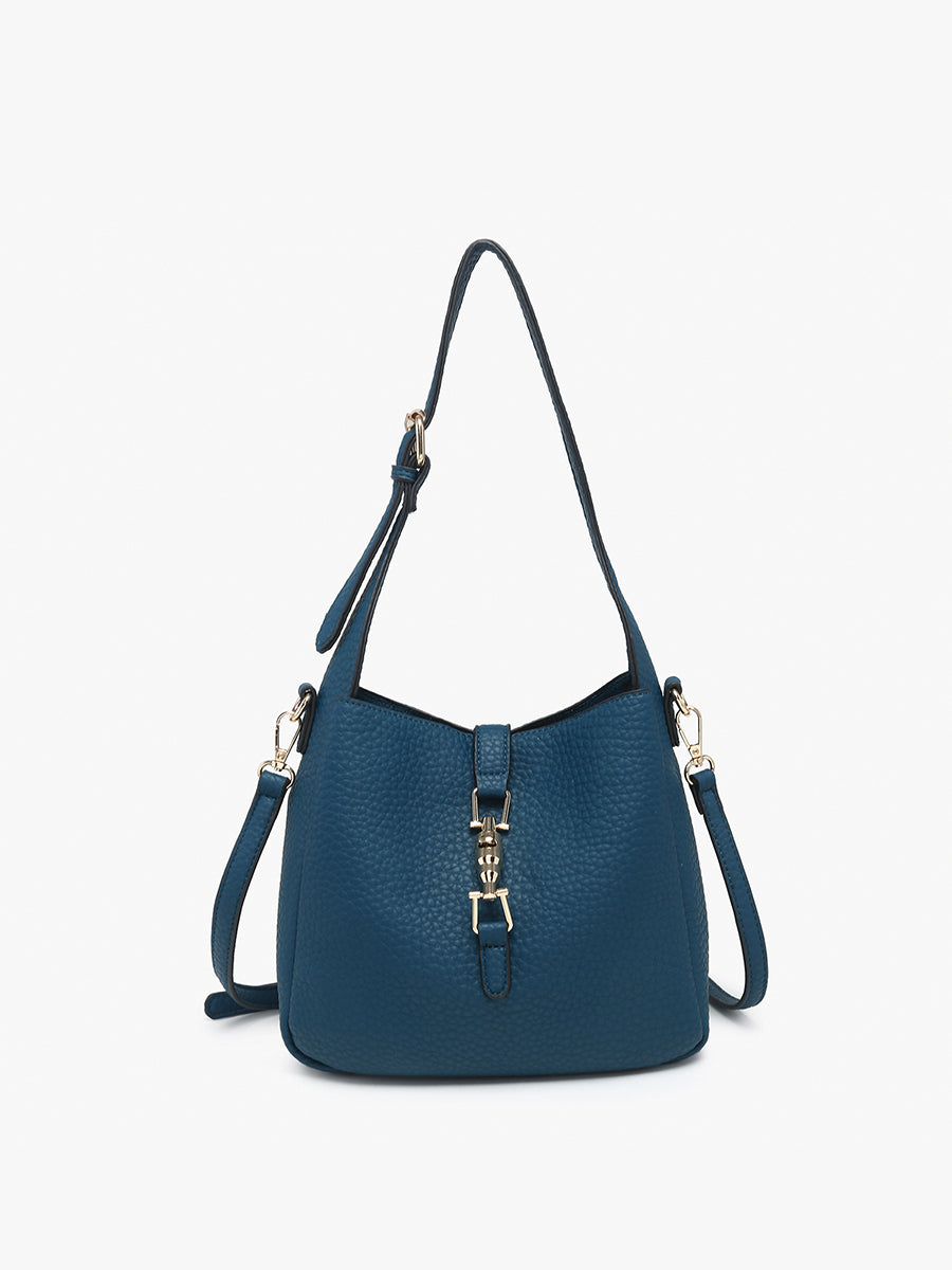 Agnes Vegan Press-Lock Satchel