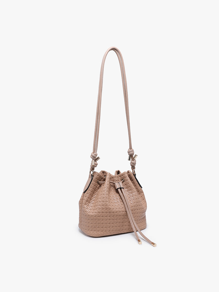 Elliana Vegan Faux Woven Bucket Bag