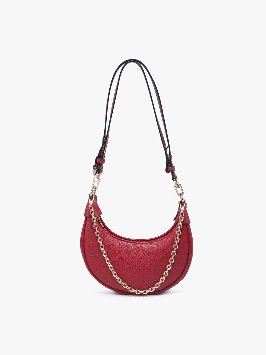 Zora Vegan Half-Moon Shoulder Bag – Jen & Co.