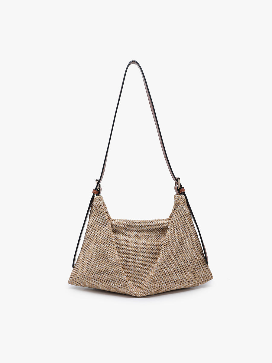 Samantha Vegan Woven Shoulder Bag