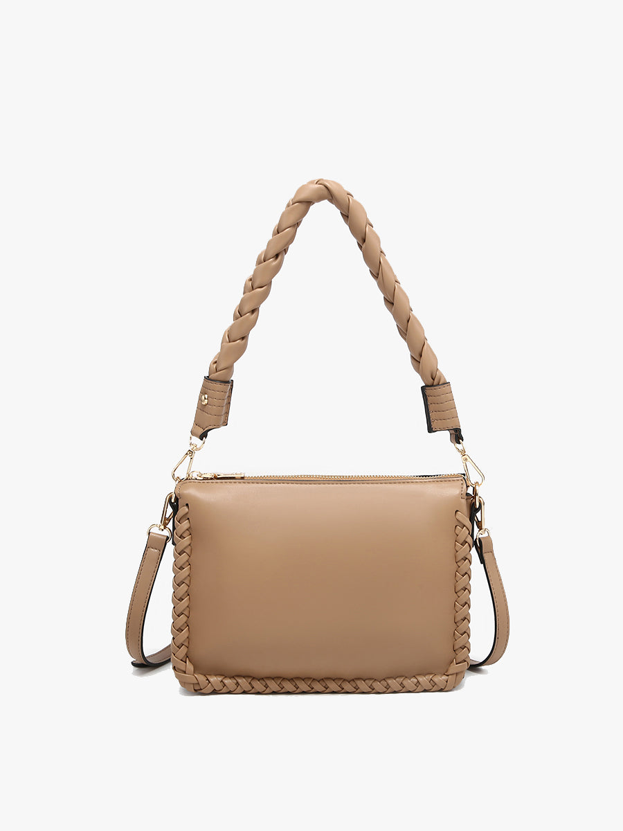 Judith Vegan Whipstitch Shoulder Bag