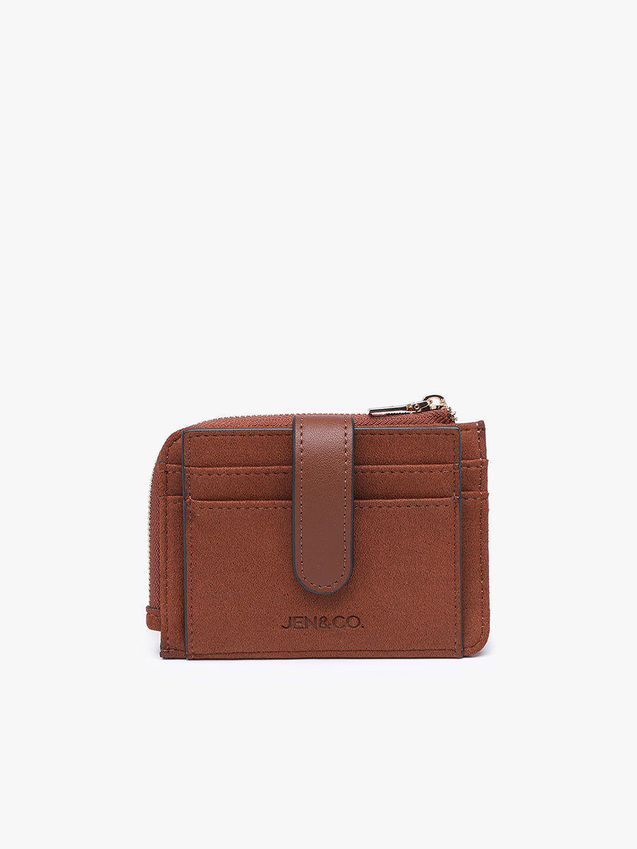 Joanna Vegan Suede Wallet - Jen & Co. vegan handbag