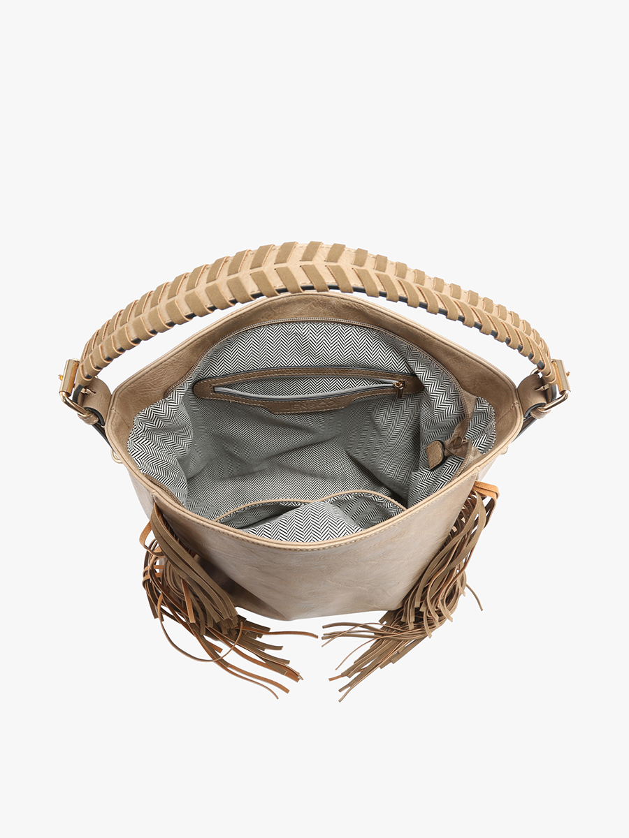Sav Vegan Fringe Hobo - Jen & Co. vegan handbag