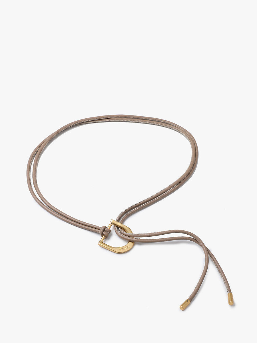 Vegan Leather Dual Strap Belt Tan - Jen & Co. vegan handbag