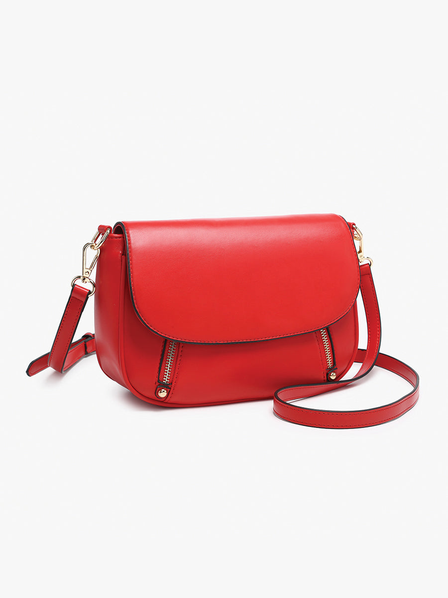 Lindsay Vegan Dual Zip Crossbody