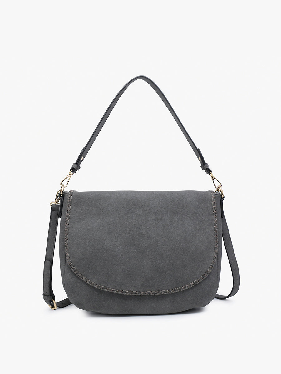 Jess Vegan Stitched Shoulder Bag