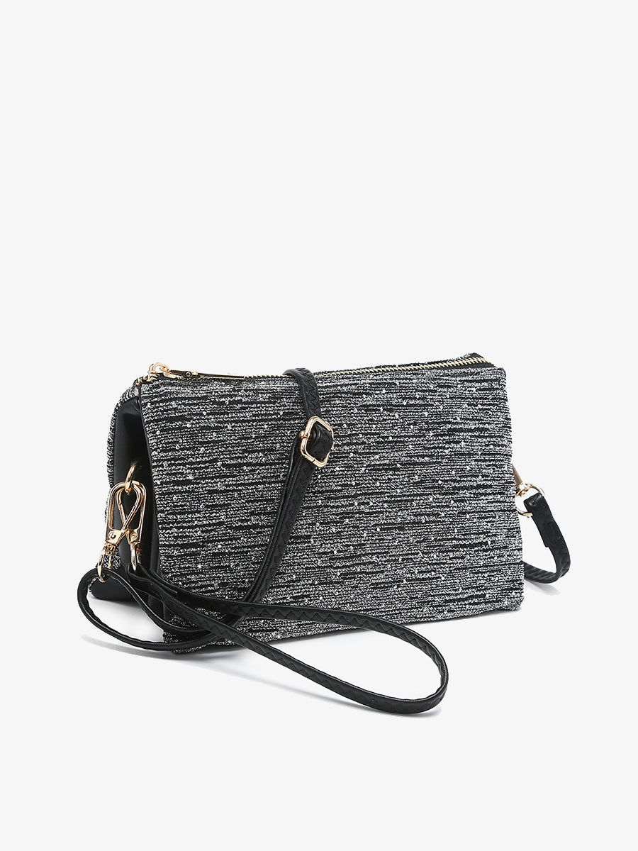 Riley Shimmer Stripe Crossbody