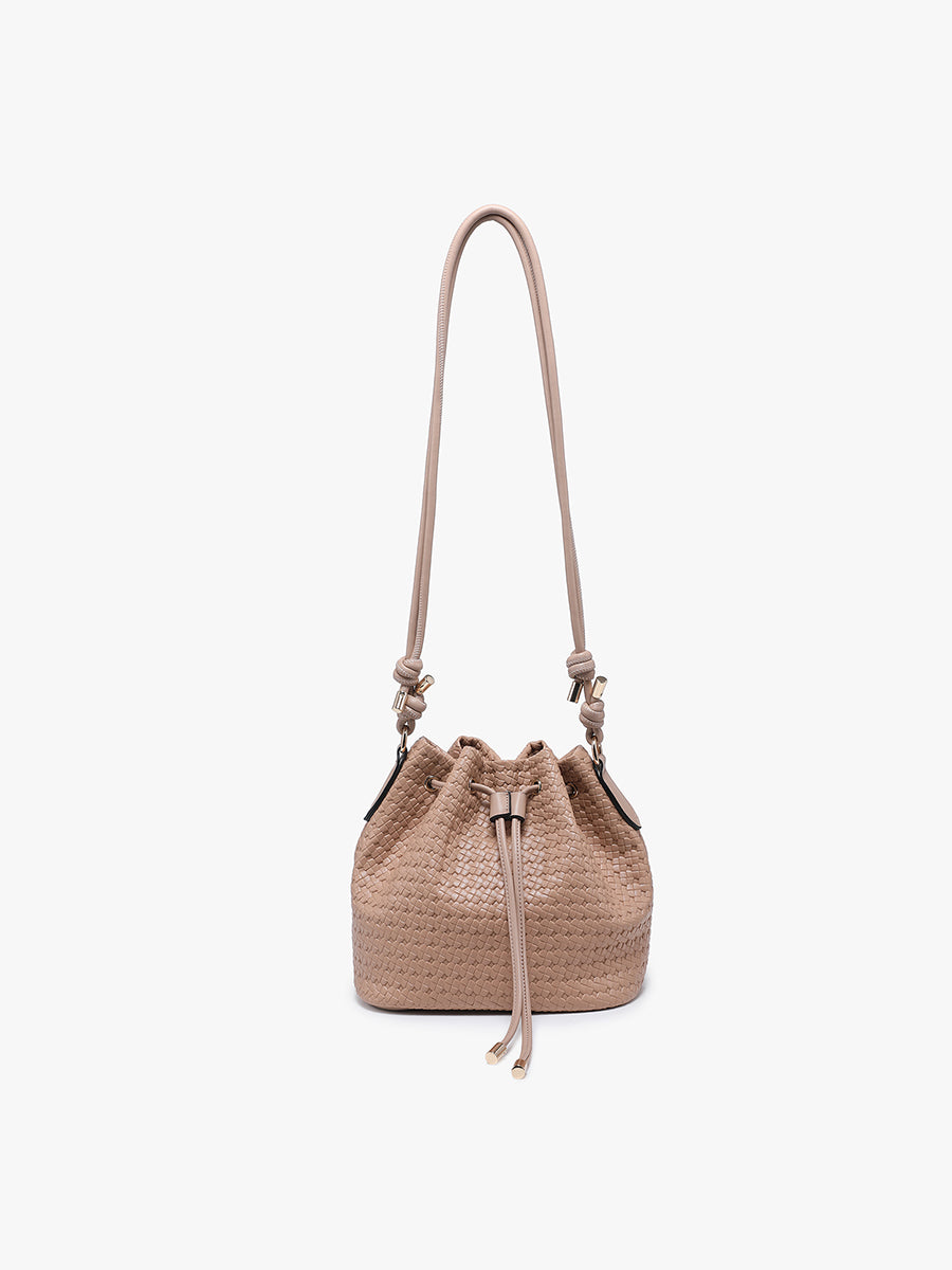 Elliana Vegan Faux Woven Bucket Bag