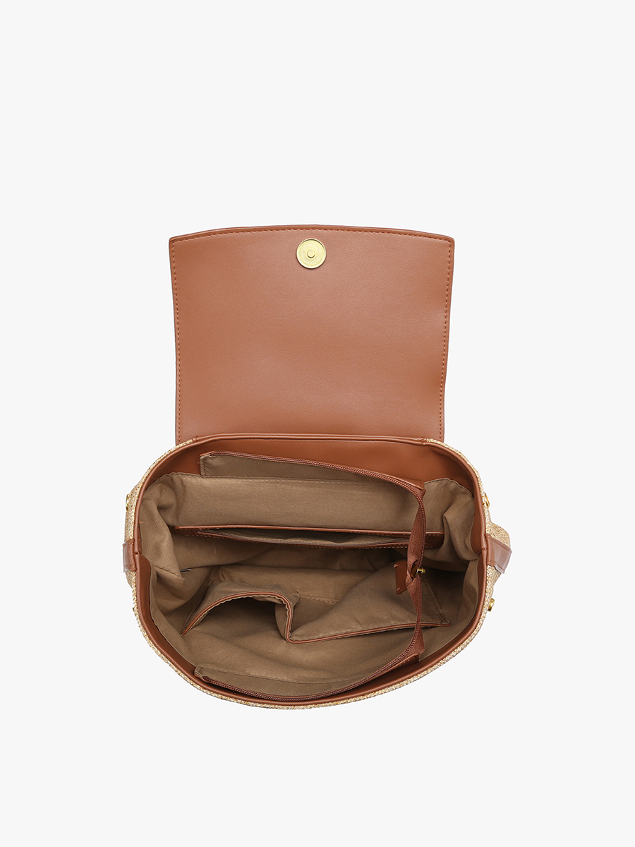 Avani Vegan Buckle Backpack - Jen & Co. vegan handbag