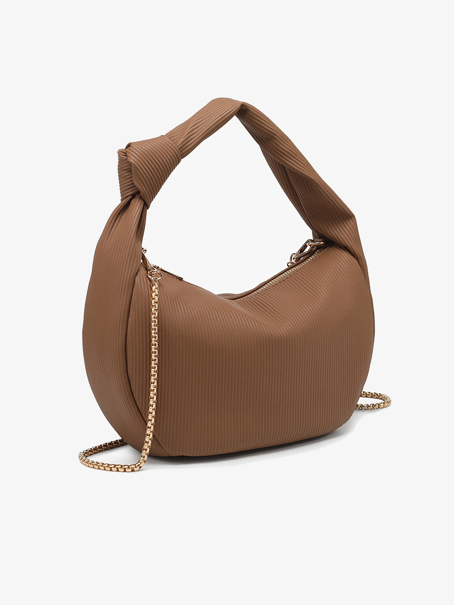 Evelyn Vegan Pleated Shoulder Bag