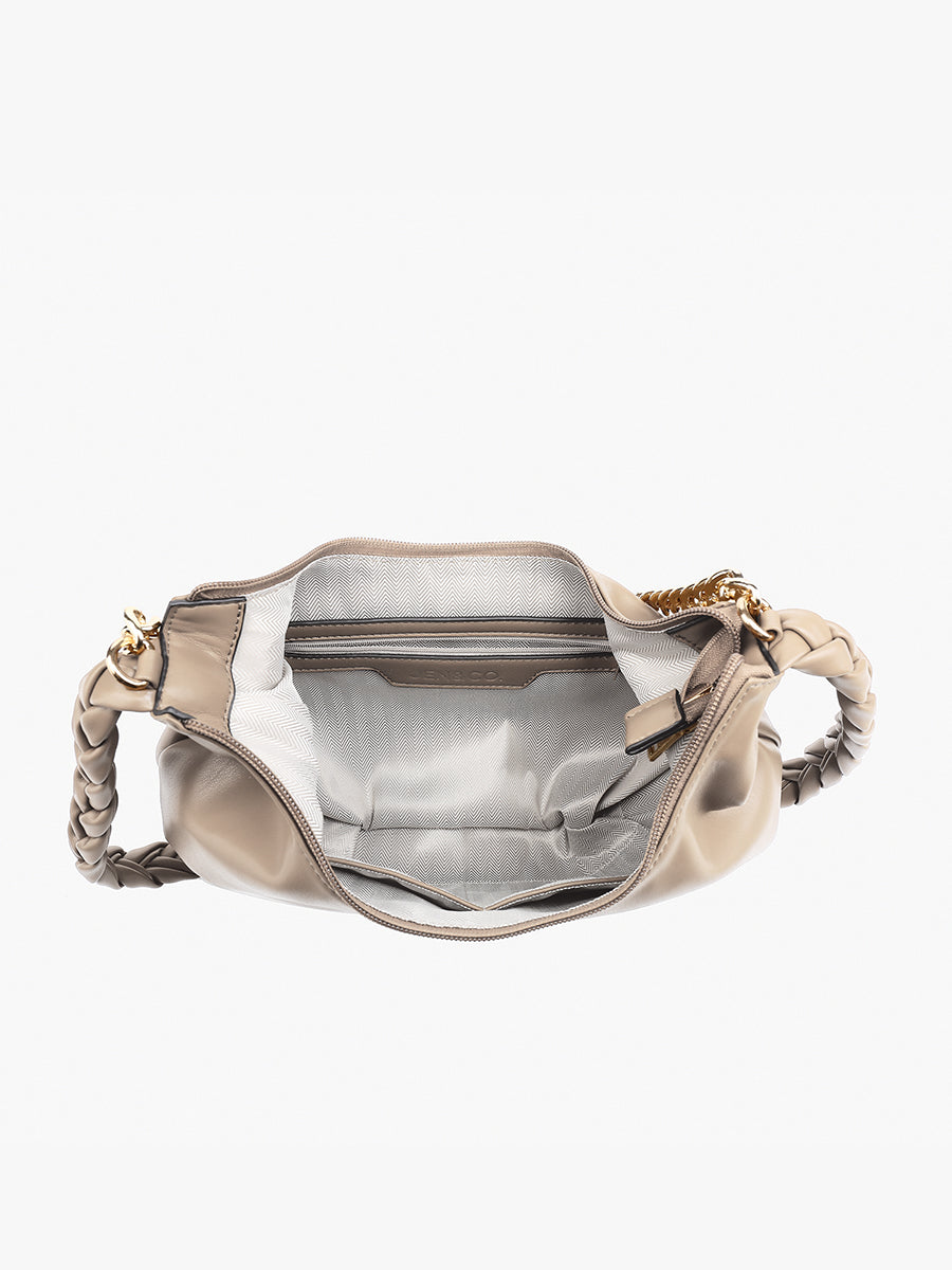 Elliot Vegan Chain Strap Satchel - Jen & Co. vegan handbag