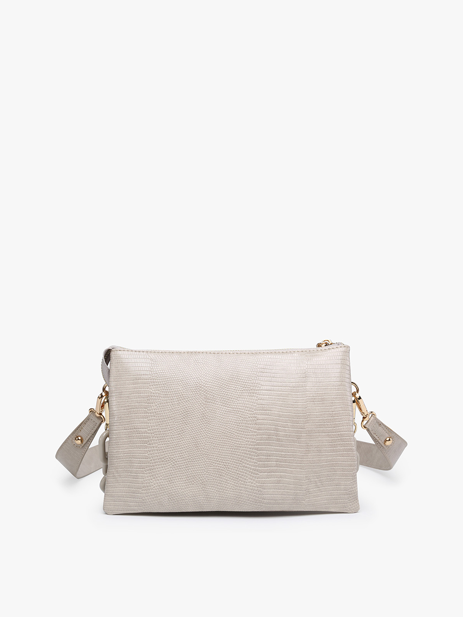 Izzy Vegan Lizard Crossbody - Jen & Co. vegan handbag